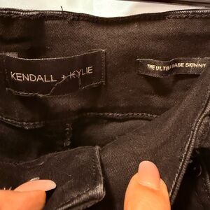 Kendall & Kylie Black Ultra Babe Skinny Jeans